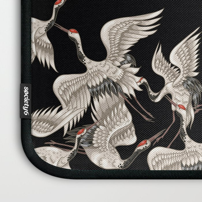 Japanese Flying Herons Laptop Sleeve Gallery Image 3