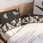 Japanese Flying Herons Pillow Sham Gallery Image 2