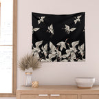 Japanese Flying Herons Wall Tapestry Gallery Image 2
