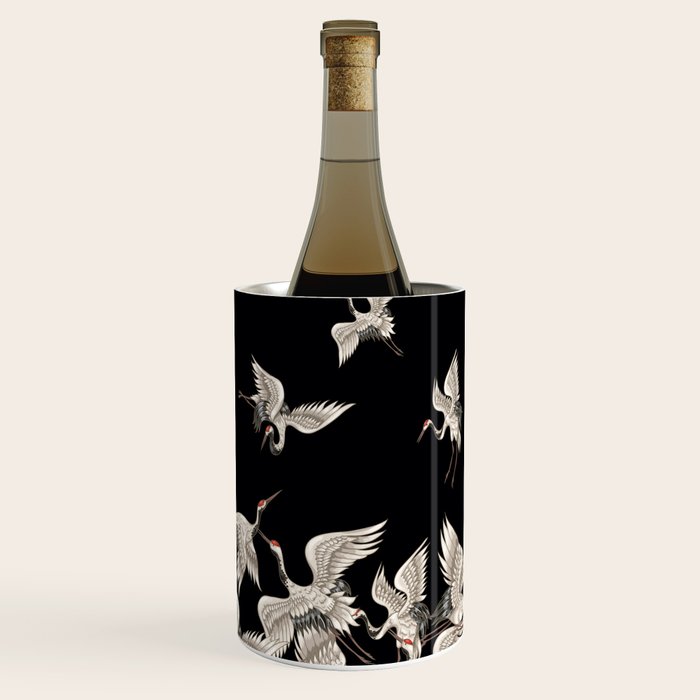 Japanese Flying Herons Wine Chiller Gallery Image 2