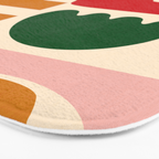 abstract maximalist shapes organic Bath Mat Gallery Image 3
