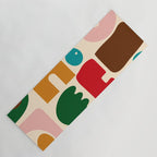 abstract maximalist shapes organic Yoga Mat Gallery Image 1