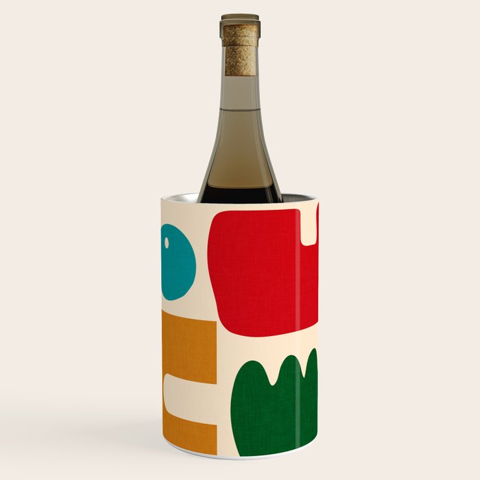 abstract maximalist shapes organic Wine Chiller Gallery Image 1