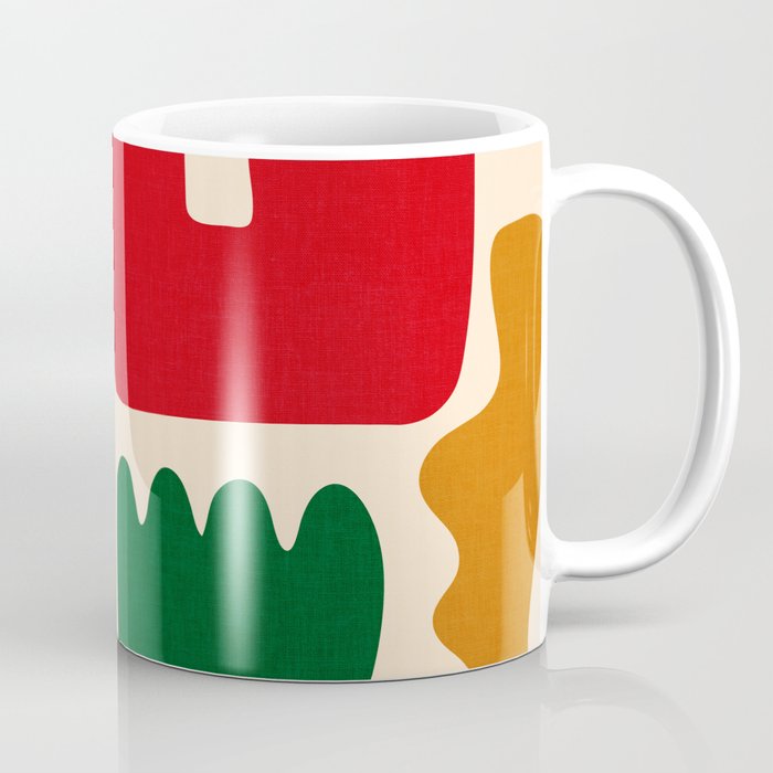 abstract maximalist shapes organic Coffee Mug Gallery Image 1