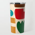 abstract maximalist shapes organic Travel Mug Gallery Image 1