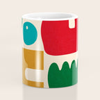 abstract maximalist shapes organic Coffee Mug Gallery Image 4