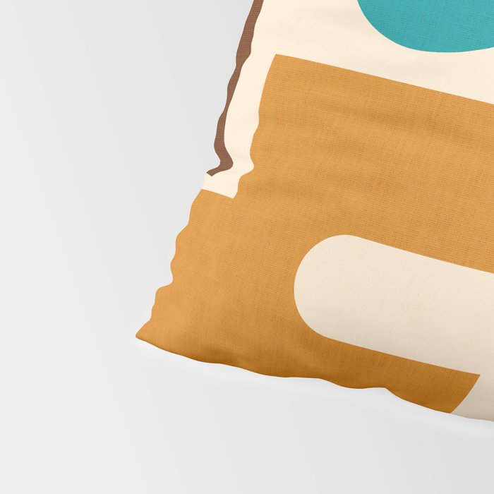 abstract maximalist shapes organic Pillow Sham Gallery Image 4