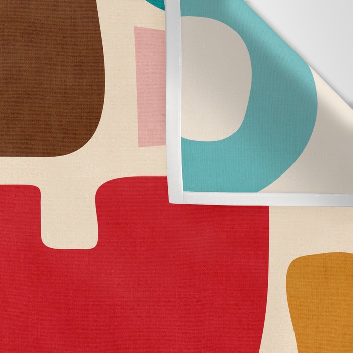 abstract maximalist shapes organic Wall Tapestry Gallery Image 3