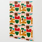 abstract maximalist shapes organic Wallpaper Gallery Image 2