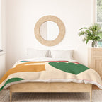 abstract maximalist shapes organic Duvet Cover Gallery Image 3