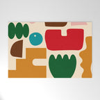 abstract maximalist shapes organic Welcome Mat Gallery Image 1