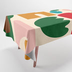 abstract maximalist shapes organic Tablecloth Gallery Image 1