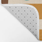 abstract maximalist shapes organic Bath Mat Gallery Image 2