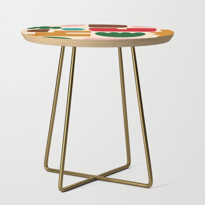abstract maximalist shapes organic Side Table Gallery Image 1
