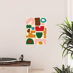 abstract maximalist shapes organic Poster Gallery Image 2