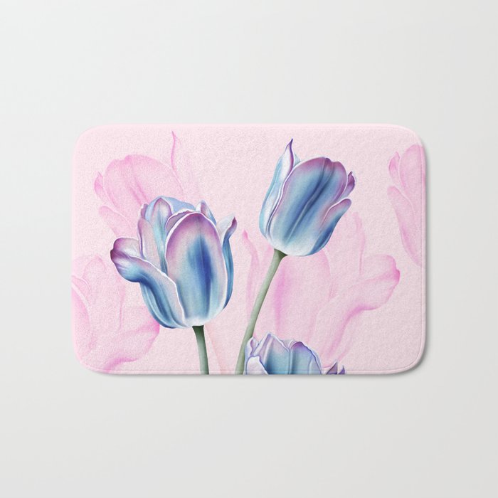 Spring Tulip Whispers Bath Mat Gallery Image 1