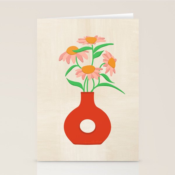 Flower Vase Stationery Card Gallery Image 1