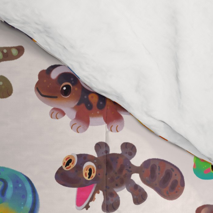 Gecko - bright Comforter Gallery Image 4