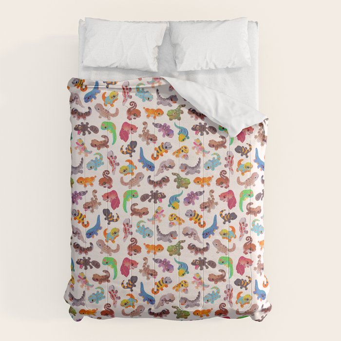 Gecko - bright Comforter Gallery Image 1