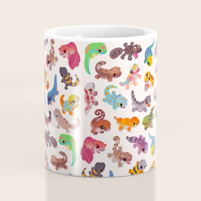 Gecko - bright Coffee Mug Gallery Image 4