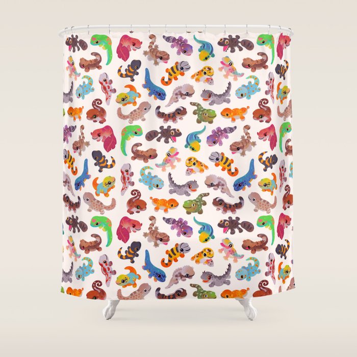 Gecko - bright Shower Curtain Gallery Image 1