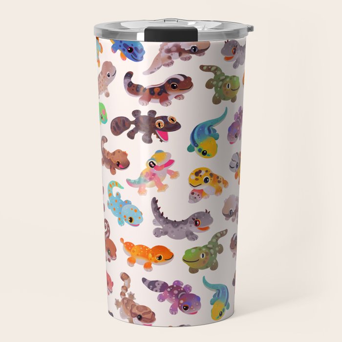Gecko - bright Travel Mug Gallery Image 1