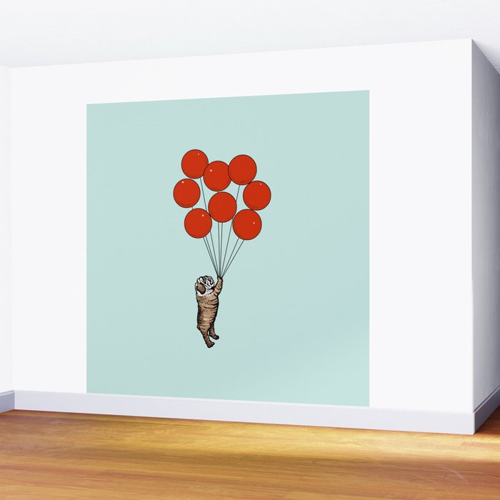 I Believe I Can Fly English Bulldog Wall Mural Gallery Image 2