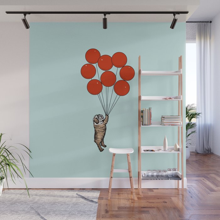 I Believe I Can Fly English Bulldog Wall Mural Gallery Image 1