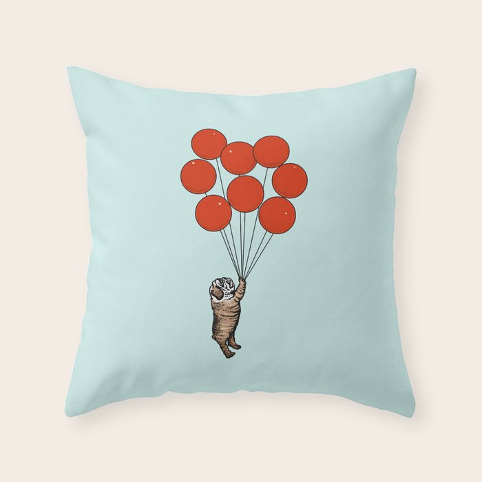 I Believe I Can Fly English Bulldog Throw Pillow Gallery Image 6