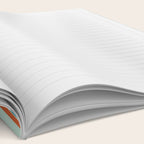 Line Dance Pattern in Turquoise Teal Orange Aqua Notebook Gallery Image 2