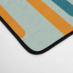 Line Dance Pattern in Turquoise Teal Orange Aqua Desk Mat Gallery Image 4