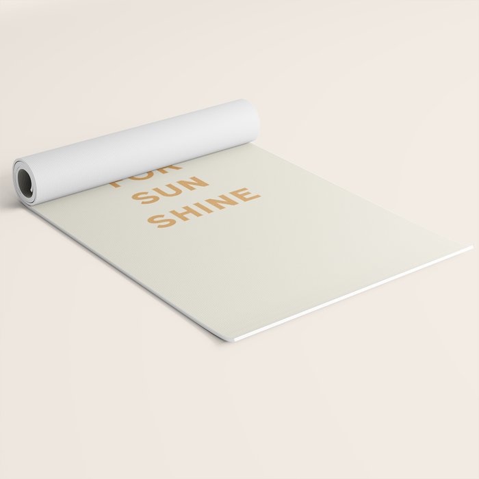 Make Time For Sunshine Yoga Mat Gallery Image 2