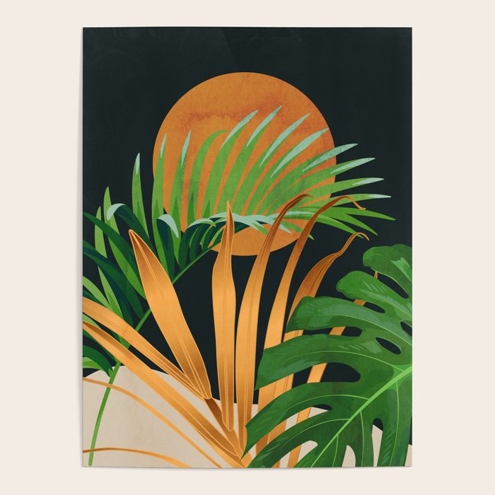 Tropical Night Garden 2 Poster Gallery Image 1