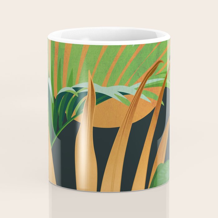 Tropical Night Garden 2 Coffee Mug Gallery Image 4