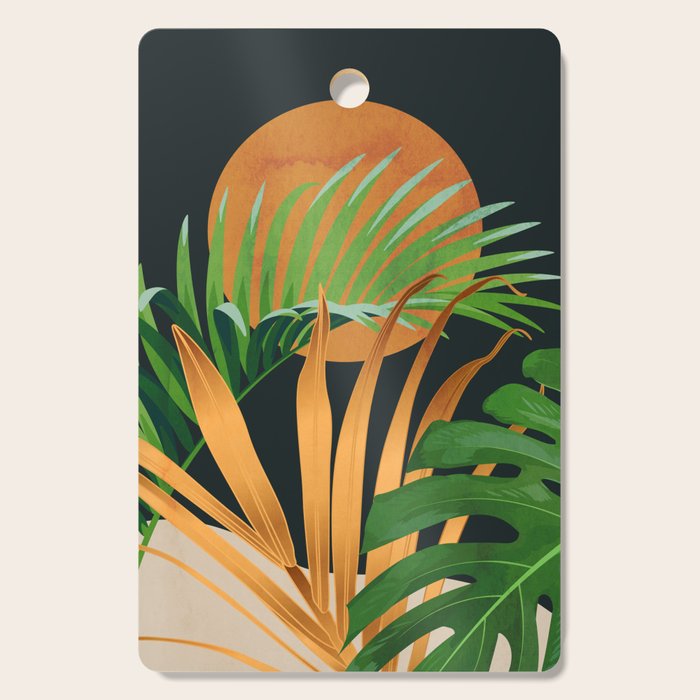 Tropical Night Garden 2 Cutting Board Gallery Image 1