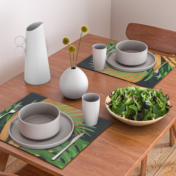 Tropical Night Garden 2 Placemat Gallery Image 2