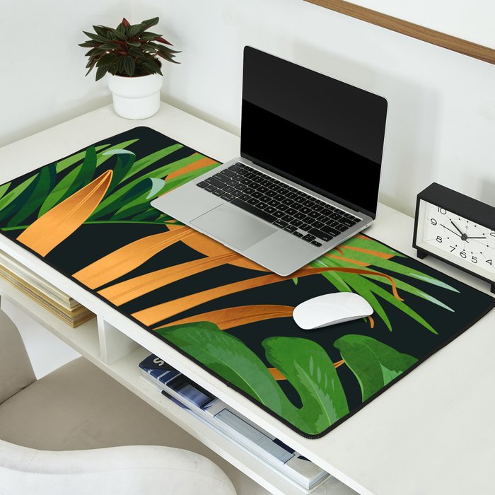 Tropical Night Garden 2 Desk Mat Gallery Image 2