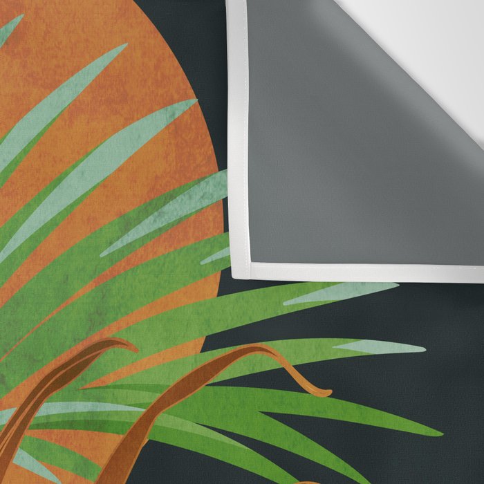 Tropical Night Garden 2 Wall Tapestry Gallery Image 3