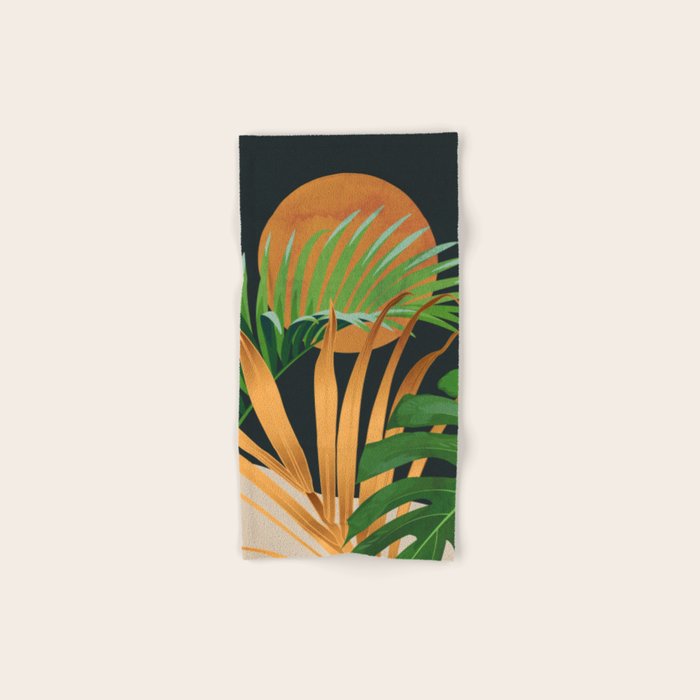 Tropical Night Garden 2 Bath Towel Gallery Image 1