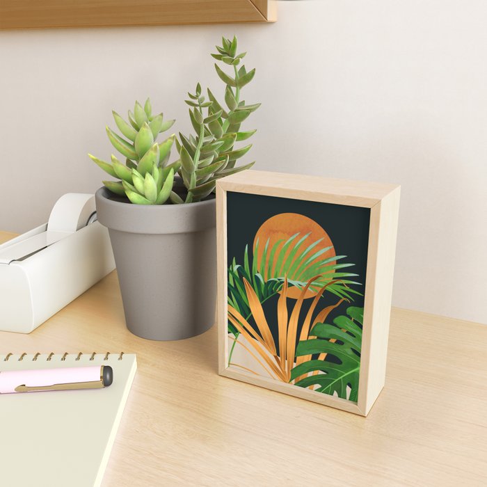 Tropical Night Garden 2 Mini Art Print Gallery Image 2