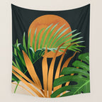 Tropical Night Garden 2 Wall Tapestry Gallery Image 4