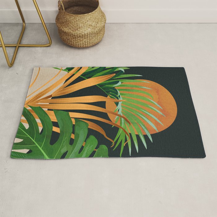 Tropical Night Garden 2 Rug Gallery Image 1