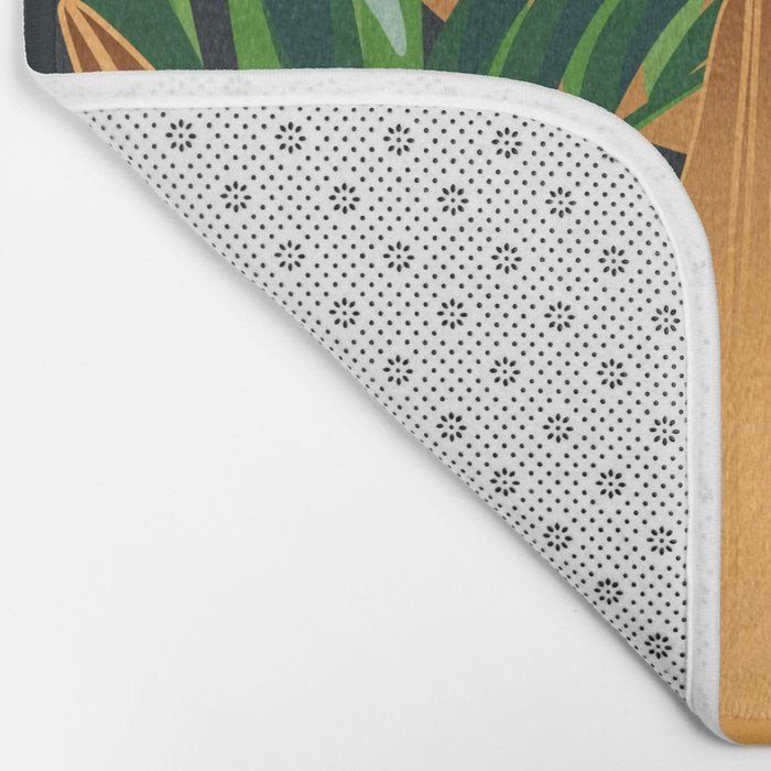 Tropical Night Garden 2 Bath Mat Gallery Image 2