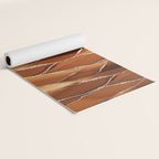 Desert Hot Copper Marble Landscapes Yoga Mat Gallery Image 2