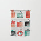 Flask Collection - Red & Turquoise Palette Wall Hanging Gallery Image 1