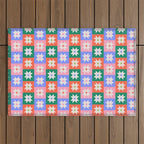 Cheerful Festive Stars Outdoor Rug Gallery Image 1