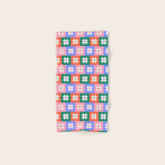 Cheerful Festive Stars Bath Towel Gallery Image 1