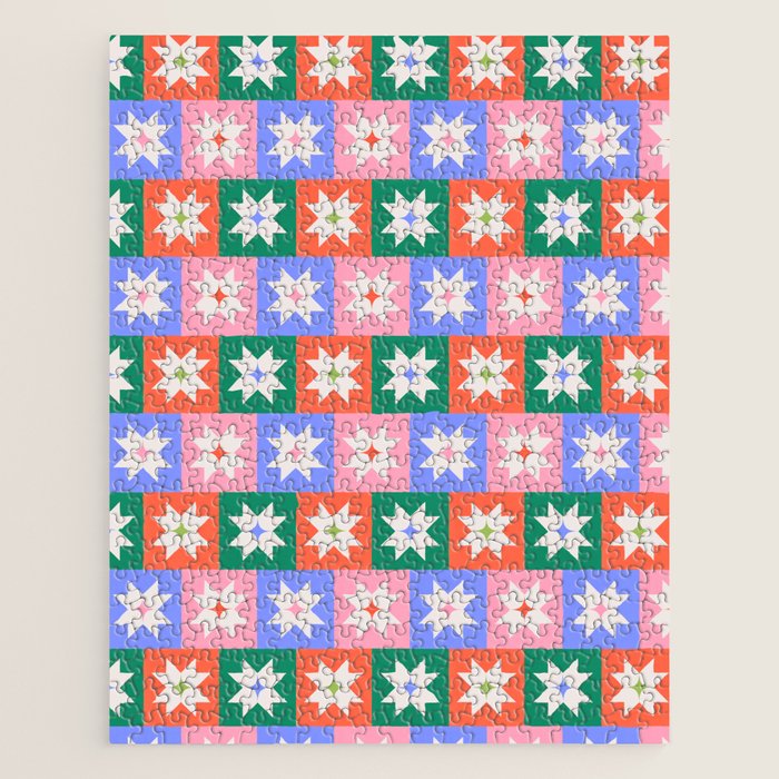 Cheerful Festive Stars Jigsaw Puzzle Gallery Image 1