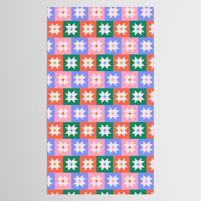 Cheerful Festive Stars Tablecloth Gallery Image 2