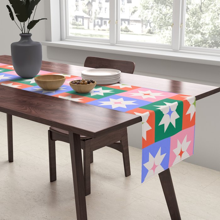 Cheerful Festive Stars Table Runner Gallery Image 2